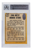 Nolan Ryan Jerry Koosman Signed 1968 Topps New York Mets Card #177 BAS Auto 10