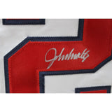 John Smoltz Autographed/Signed White Pro Style Jersey JSA 45961