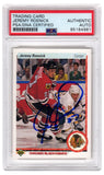 Jeremy Roenick Signed Blackhawks 1990 Upper Deck Rookie Card #63 - (PSA Slabbed)