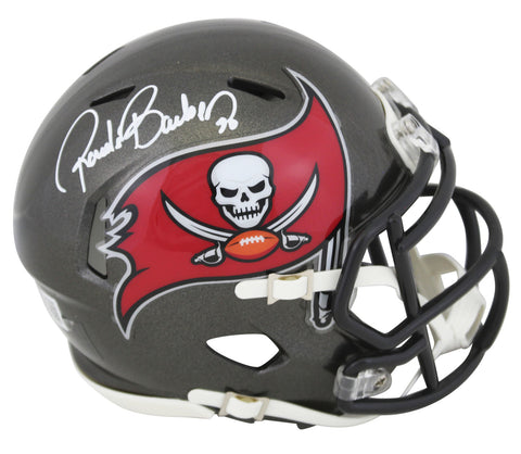 Buccaneers Ronde Barber Authentic Signed Speed Mini Helmet BAS Witnessed