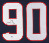 Jadeveon Clowney Signed Houston Texans Jersey (Beckett) 2014 #1 Draft Pk Overall