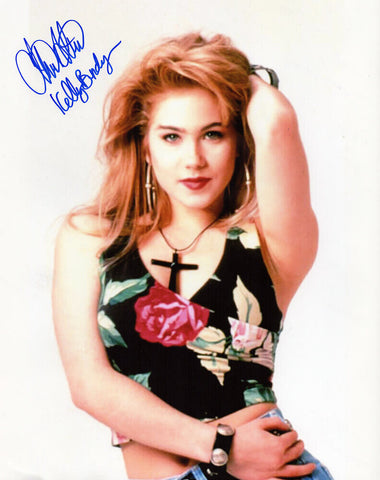 Christina Applegate Signed Posing 11x14 Photo w/Kelly Bundy - (SCHWARTZ COA)