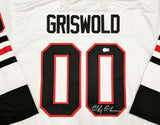 CHRISTMAS VACATION CHEVY CHASE AUTOGRAPHED WHITE JERSEY GRISWOLD BECKETT 233372