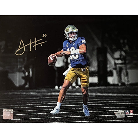 Sam Hartman Autographed/Signed Notre Dame Fighting Irish 11x14 Photo FAN 46956