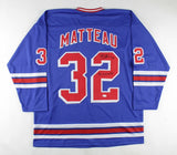 Stephane Matteau Signed New York Rangers Jersey Inscribed "94 Champs" (JSA COA)