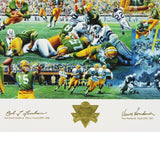 World Champion Multi-Signed Green Bay Packers Unframed 27x36 Lithograph Print