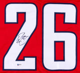 Daniel Winnik Signed Capitals Jersey (Beckett COA) Playing career 2006-present