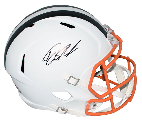 DORIAN THOMPSON-ROBINSON SIGNED CLEVELAND BROWNS FLAT WHITE FULL SIZE HELMET BAS