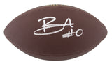 Jets Braelon Allen Authentic Signed Wilson Super Grip Nfl Football BAS Witnessed