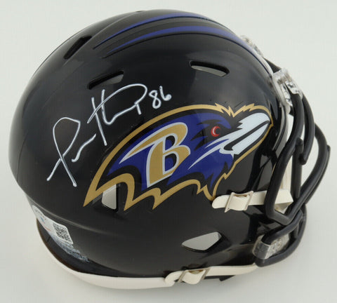 Todd Heap Signed Baltimore Ravens Speed Mini Helmet (Beckett) Pro Bowl Tight End