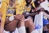 Showtime (5) Johnson, Jabbar, Worthy, Scott & Thompson Signed 16x20 Photo BAS 2