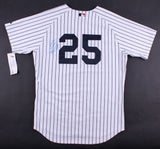 Mark Teixeira Signed Yankees Majestic Jersey Inscribed "Best Wishes" (JSA COA)