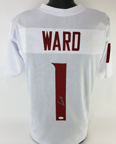 Cameron Ward Signed Washington State Cougars Jersey (JSA COA)Miami Hurricanes QB