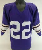 Paul Krause Signed Minnesota Vikings Career Hilite Stat Jersey (Pro Player COA)