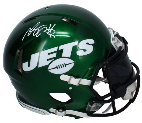 Davante Adams Autographed Jets Throwback Authentic Speed Helmet w/ Visor Beckett