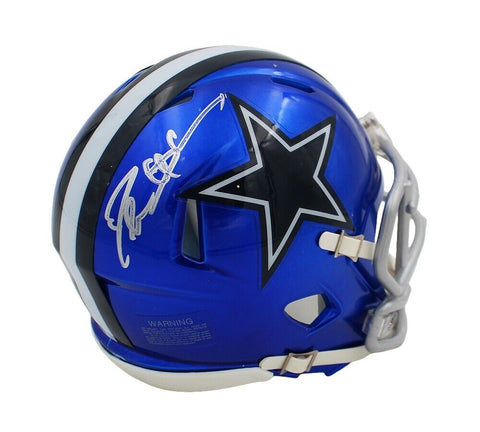 Deion Sanders Signed Dallas Cowboys Speed Flash NFL Mini Helmet