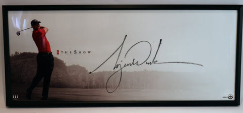 Tiger Woods "The Show" Autographed and Framed Photo - Upper Deck COA