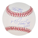 Mark Grace & Shawon Dunston Signed ML Baseball "Cubs HOF 2023" (Beckett & JSA)