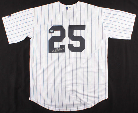 Gleyber Torres Signed New York Yankees Majestic MLB Style Jersey (Beckett COA)