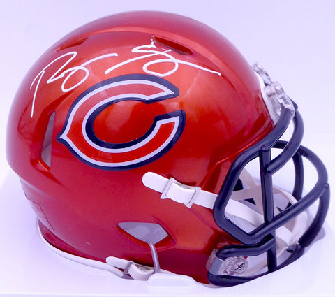 Roquan Smith Autographed Bears Flash Mini Helmet (Bubbled) Beckett WW01073