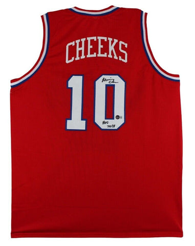 Maurice Cheeks Signed Philadelphia 76ers Jersey Inscribed "HOF 2018" (Beckett)