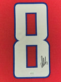 FRAMED SUEDE ALEX OVECHKIN WASHINGTON CAPITALS AUTOGRAPHED SIGNED JERSEY JSA COA
