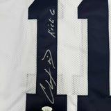 Autographed/Signed Chris Davis Jr. Auburn White College Football Jersey JSA COA