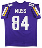 Randy Moss Authentic Signed Alternate Purple Pro Style Jersey BAS Witnessed