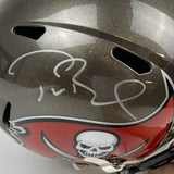 Autographed/Signed Tom Brady Buccaneers Full Size FS Replica Helmet Fanatics COA