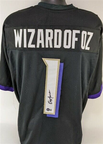 Ozzie Newsome Signed Baltimore Ravens "Wizard of Oz" Jersey (Beckett Holo) T.E.