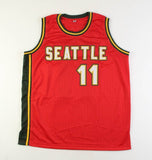 Detlef Schrempf Signed Seattle Supersonics Jersey (Beckett) 3xAll Star Forward