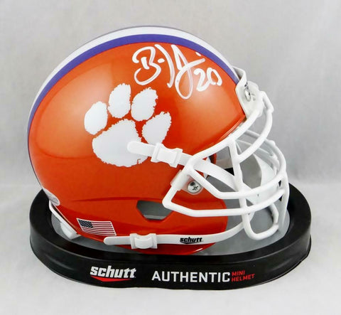 Brian Dawkins Autographed Clemson Tigers Schutt Mini Helmet- Beckett Auth *White