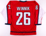 Daniel Winnik Signed Capitals Jersey (Beckett COA) Playing career 2006-present