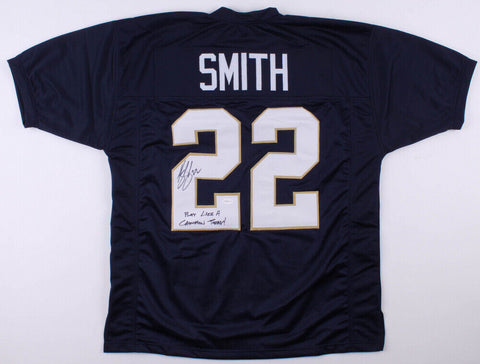 Harrison Smith Signed Notre Dame Fightin Irish Jersey PLAY LIKE A CHAMPION TODAY