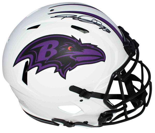 ROD WOODSON SIGNED BALTIMORE RAVENS LUNAR AUTHENTIC SPEED HELMET JSA