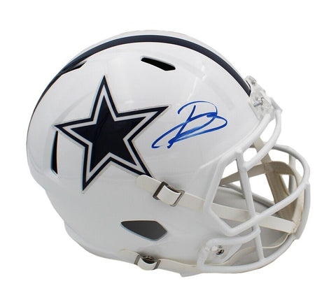 DaRon Bland Signed Dallas Cowboys Speed Full Size Alternate White NFL Helmet