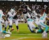 Ka'Deem Carey Autographed Bears 8x10 Leaping for TD PF Photo- JSA W Auth *White