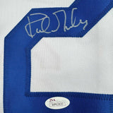 Framed Autographed/Signed Kirk Gibson 35x39 Los Angeles LA White Jersey JSA COA
