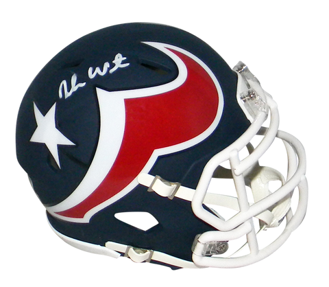 DESHAUN WATSON AUTOGRAPHED SIGNED HOUSTON TEXANS AMP SPEED MINI HELMET BECKETT