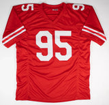 Frazier, Peter, & Wistrom Signed Nebraska Cornhuskers National Champs Jersey PSA