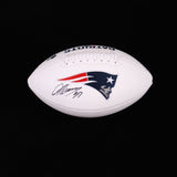 Damien Harris Signed New England Patriots Logo Football (Beckett) Pats #1 R.Back