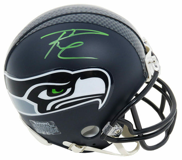 Russell Wilson Signed Seattle Seahawks Riddell Mini Helmet (Wilson Player Holo)