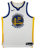 Warriors Stephen Curry Signed White Nike Association Ed Authentic Jersey JSA 2