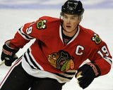 Jonathan Toews Signed Chicago Blackhawks Adidas Red Captain's Jersey (Beckett)