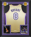 Kobe Bryant Signed M&N 1996-16 Black Mamba HOF HWC Framed Jersey PSA/DNA #B12445