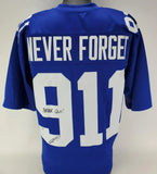 Robert O'Neill Signed New York Giants 911 Never Forget Jersey "Never Quit" (PSA)