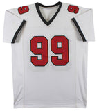 Buccaneers Warren Sapp "HOF 13" Signed White Pro Style Jersey BAS Wit #W509165