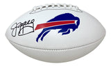 Jim Kelly Signed Buffalo Bills Logo Football BAS ITP