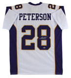 Adrian Peterson Authentic Signed White Pro Style Jersey Autographed BAS Witness