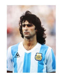 Mario Kempes Signed Argentina National Team Jersey (JSA COA) World Cup Champion